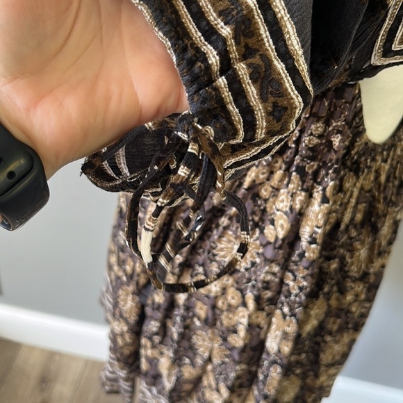 Free People Midsummer Night Dream Black Floral Print Dress - Picture 8 of 14